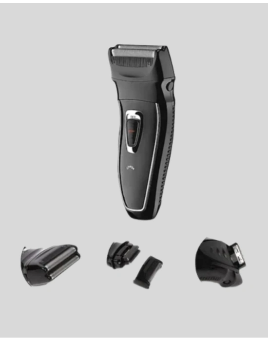 ® Şarjlı Kablosuz Tıraş Makinesi Çift Başlık Kuru Tıraş Ergonomik Taşınabilir