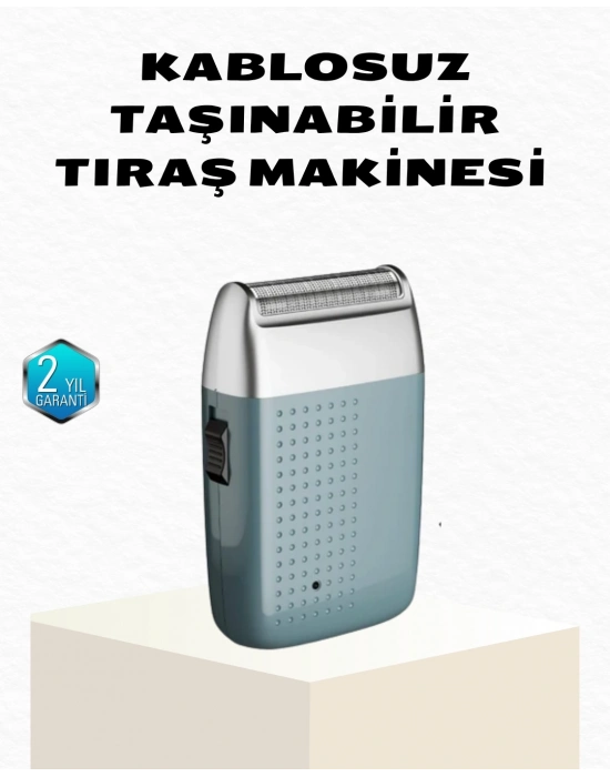 ® Şarjlı Kuru Kullanım Tıraş Makinesi – Kablosuz, Taşınabilir