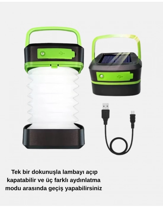 ® Şarjlı LED Lamba – Dokunmatik Sensörlü, 3 Kademeli Parlaklık