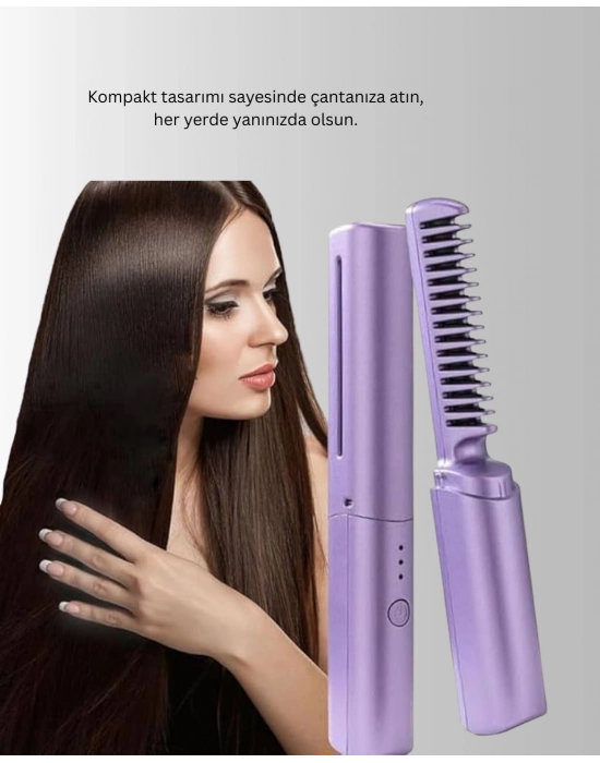 ® Şarjlı Saç Düzleştirici Tarak