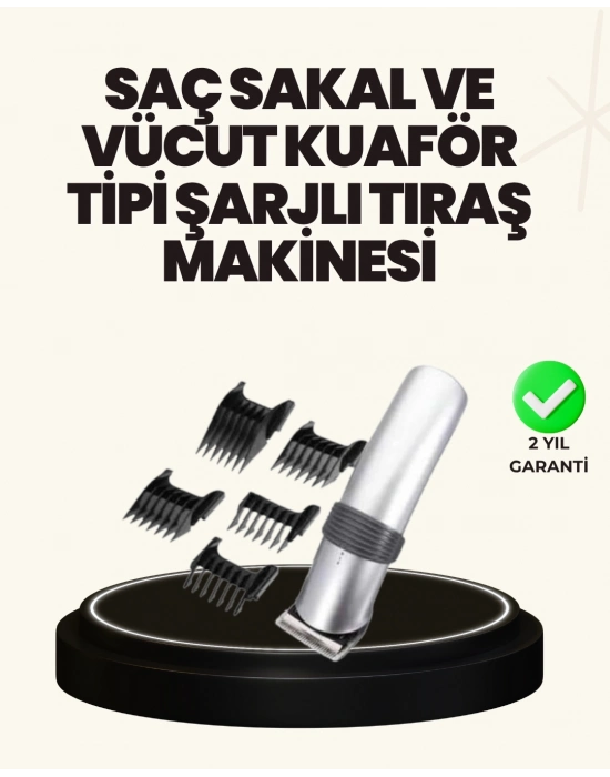 ® Şarjlı ve Kablosuz Tıraş Makinesi – Her Yerde Rahat Kullanım
