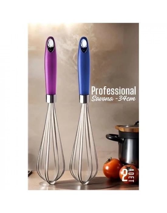 Savona Paslanmaz Çelik Çırpıcı, Ergonomik Mutfak Mikseri 28 cm  720203