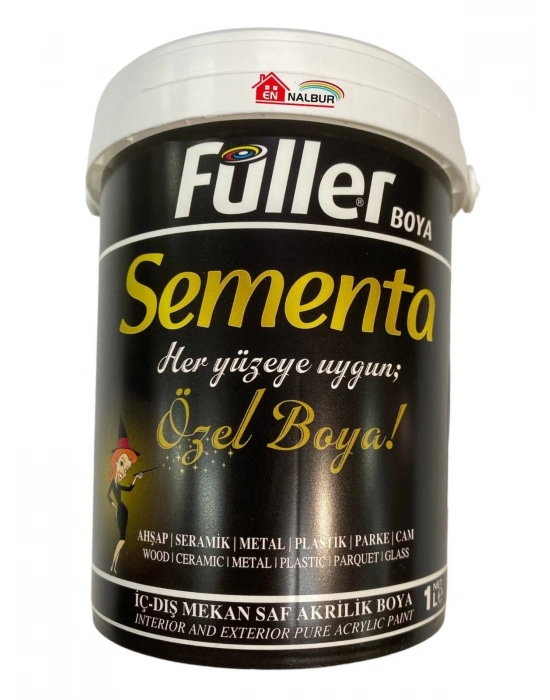 ® Sementa Özel Su Bazlı Saf Akrilik Boya 1 Litre Antrasit
