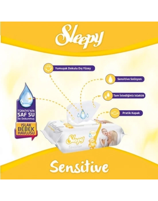 ® Sensitive Islak Havlu Mendil 90 Adet