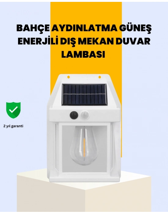 ® Sensörlü Solar Led Dış Duvar Aydınlatma