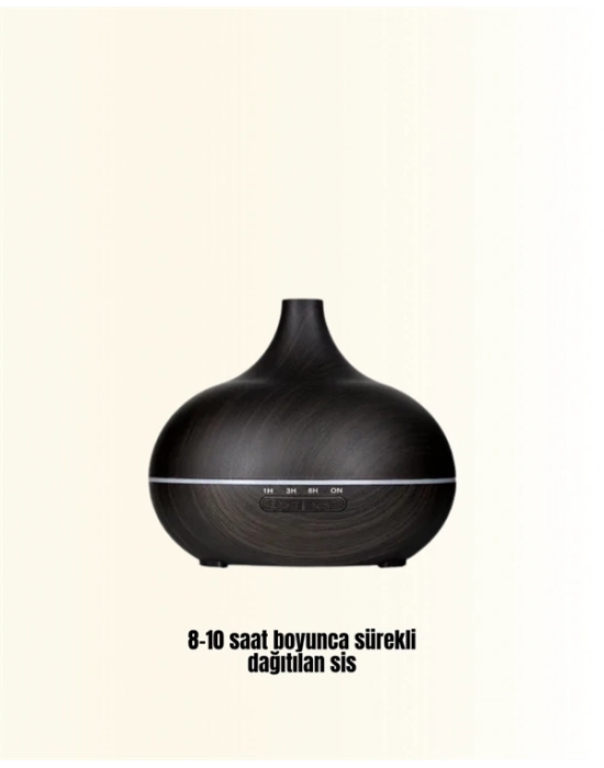® Sessiz Çalışan Aromaterapi Difüzörü – 4 Zaman Ayarlı, 7 Renkli Işık Seçeneği