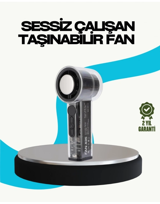 ® Sessiz Çalışan Taşınabilir Fan | USB Şarjlı ve Kompakt Tasarım