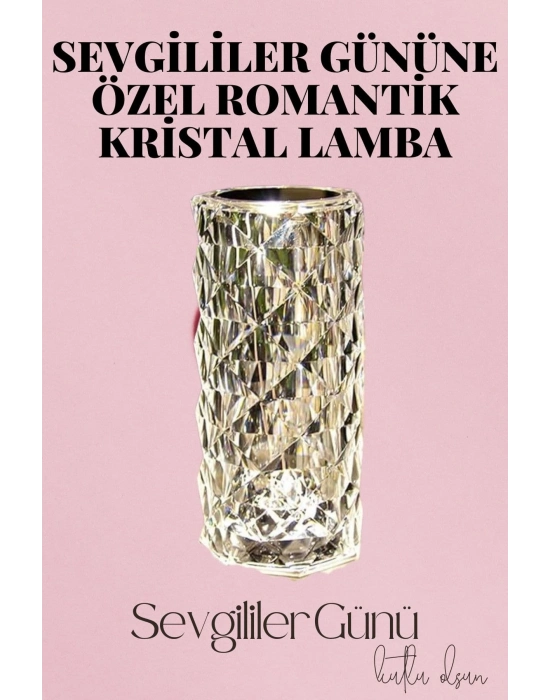 ® Sevgililer Gününe Özel Romantik Kristal Gece Lambası Sevgiliye Hediye