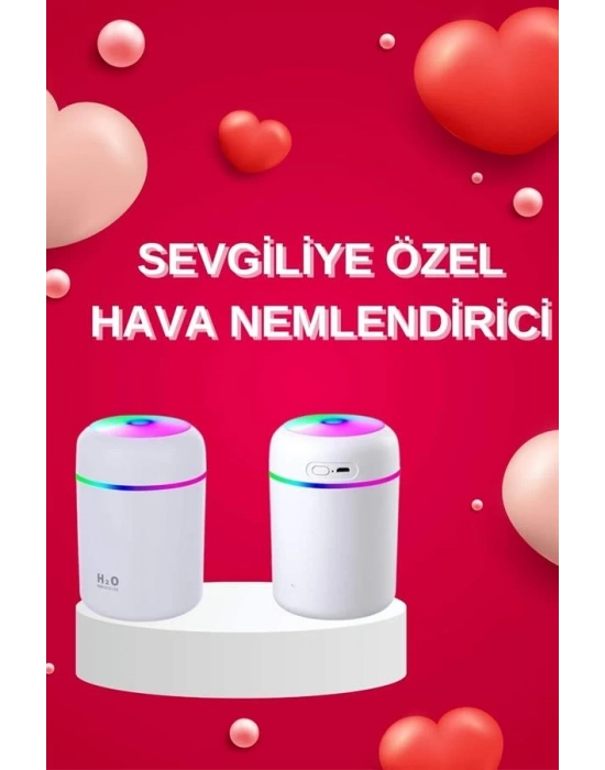 ® Sevgiliye Hediye Led Işıklı Hava Nemlendirici USB Şarjlı Sevgiliye Özel