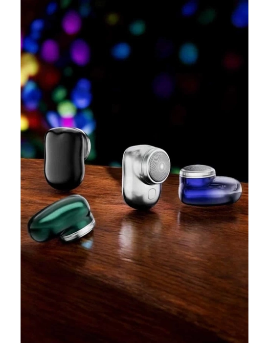 ® Seyahat Tipi Tıraş Makinesi Taşınabilir Kablosuz Mini Paslanmaz Çelik