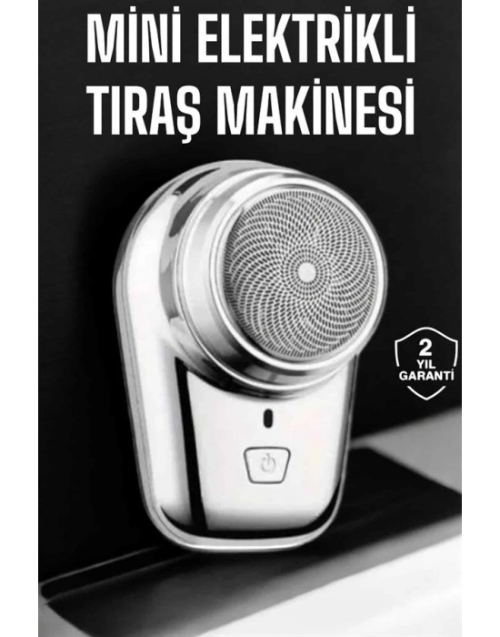 ® Seyahat Tipi Tıraş Makinesi Taşınabilir Kablosuz Mini Paslanmaz Çelik