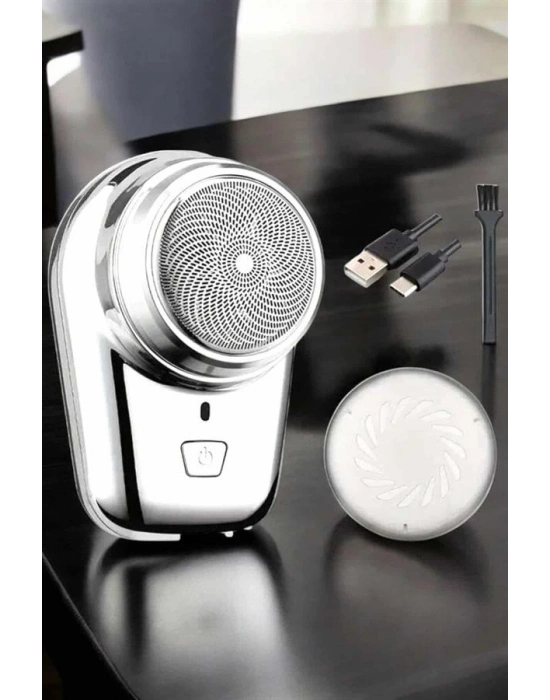 ® Seyahat Tipi Tıraş Makinesi Taşınabilir Kablosuz Mini Paslanmaz Çelik