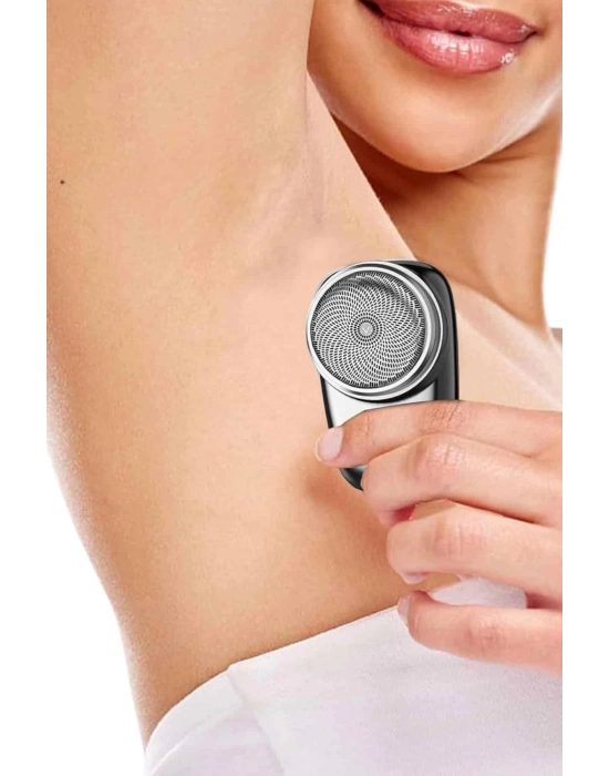 ® Seyahat Tipi Tıraş Makinesi Taşınabilir Kablosuz Mini Paslanmaz Çelik