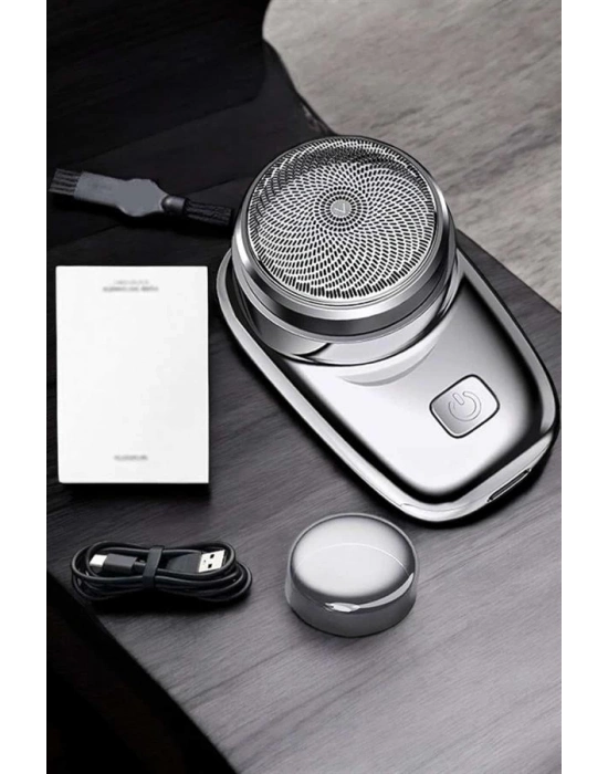 ® Seyahat Tipi Tıraş Makinesi Taşınabilir Kablosuz Mini Paslanmaz Çelik