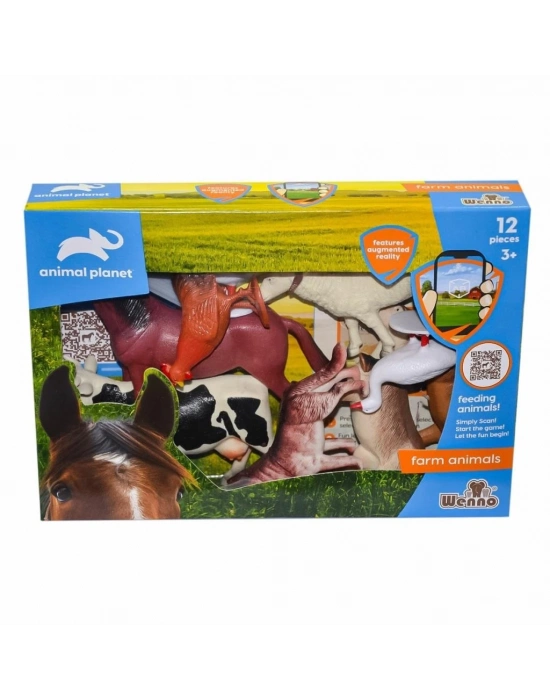 ® SH-D5904 Kutulu 12 Parça Çiftlik Hayvanları - Vardem Oyuncak