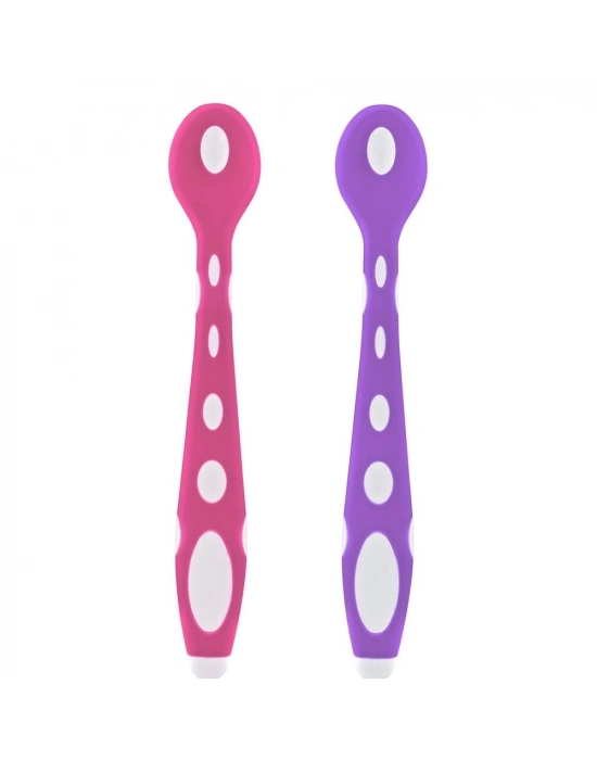 ®  Silikon Mama Kaşığı 563 Pembe Mor