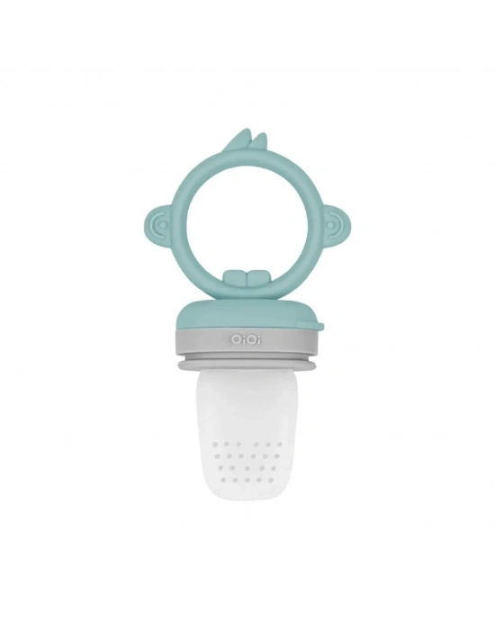 ®   Silikon Püre Meyve Sebze Emziği Aqua Green / Powder Grey