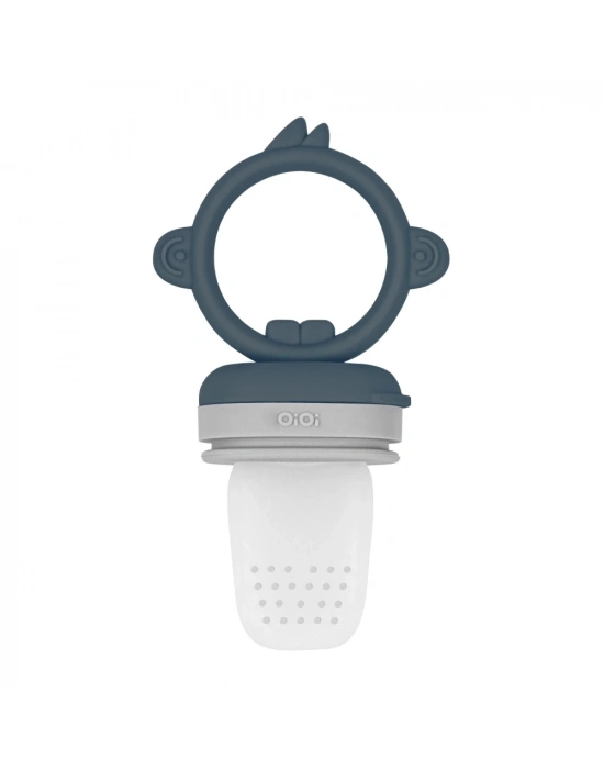 ®   Silikon Püre Meyve Sebze Emziği Deep Blue / Powder Grey