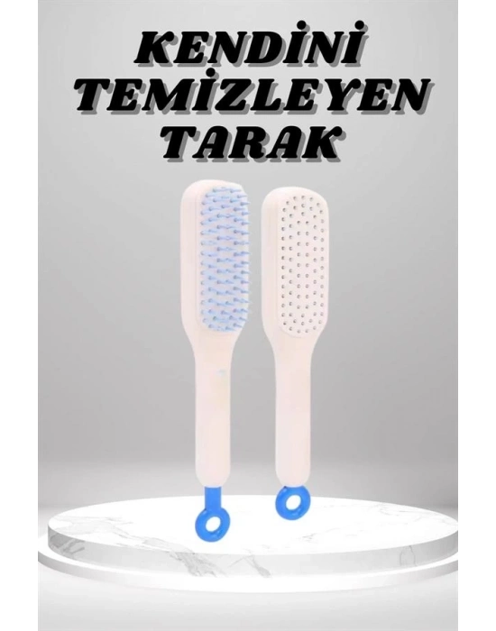 ® Silikon Yumuşak Sıkı Dişli Sihirli Geri Çekilebilir Tarak Kendini Temizleyen Saç Fırçası