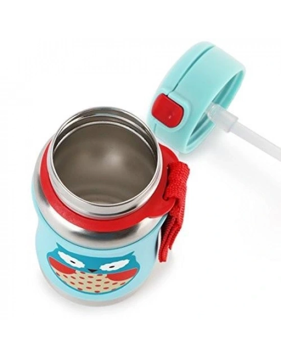 ®   Zoo Pipetli Paslanmaz Çelik Suluk 350 ml Baykuş