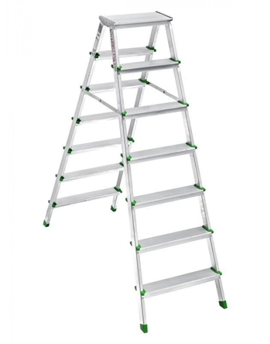 ® SM Saraylı 7+7 Çift Taraflı Alüminyum Merdiven