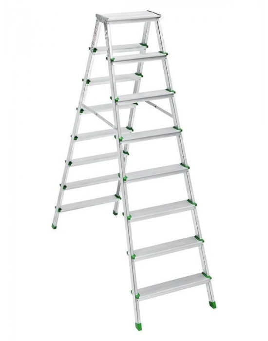 ® SM Saraylı 8+8 Çift Taraflı Alüminyum Merdiven