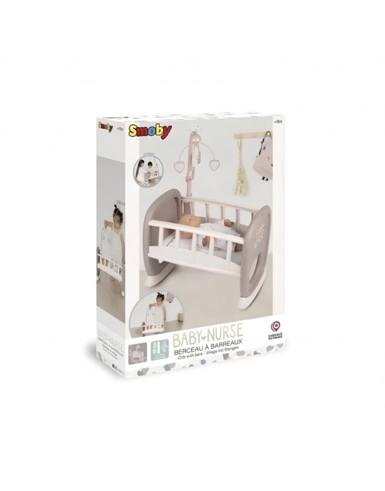 ® Smoby Baby Nurse Sallanan Dönenceli Bebek Beşiği 220372
