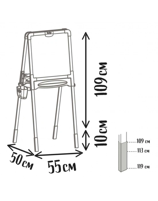 ® Çift Taraflı Manyetik Ahşap Yazı Tahtası 7600410401