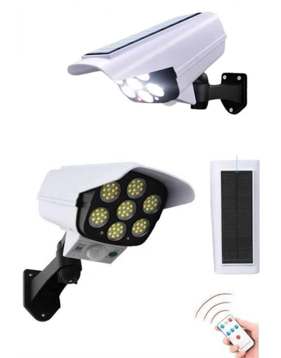 ® Solar Bahçe Lambası Uzaktan Kumandalı Kamera Görünümlü Hareket Sensörlü