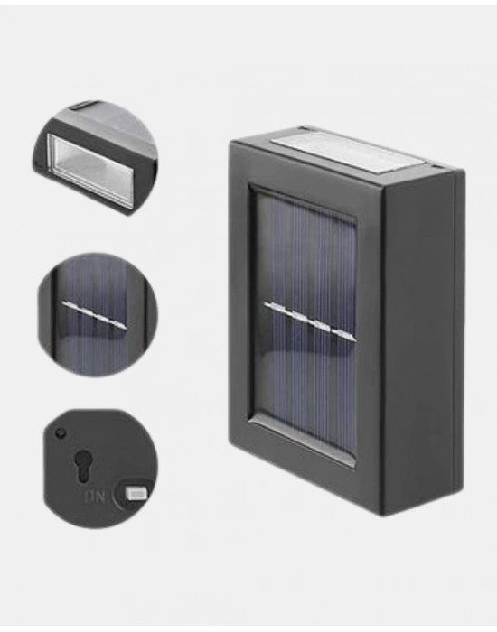 ® Solar Dış Mekan Aplik Su Geçirmez Dayanıklı LED Aydınlatmalı