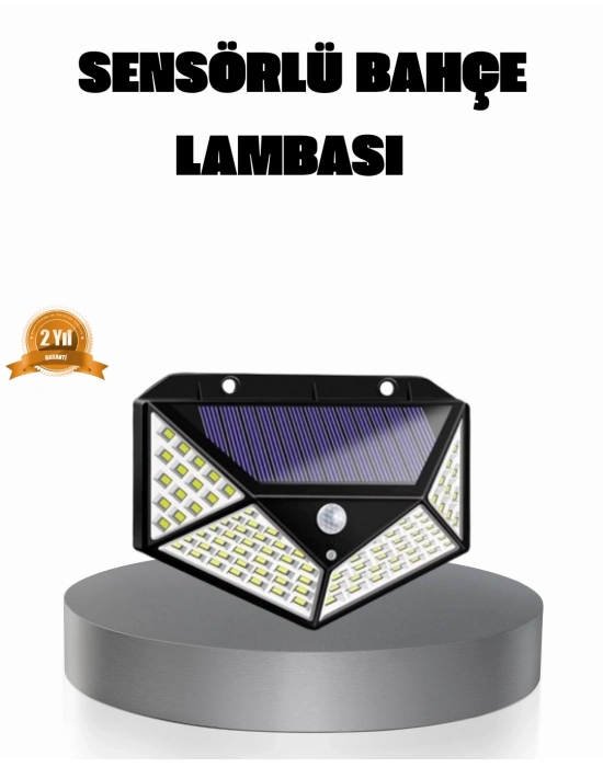 ® Solar Güçlü 100 LED Bahçe Lambası – Enerji Tasarruflu, Suya Dayanıklı ve Geniş Açılı Işık