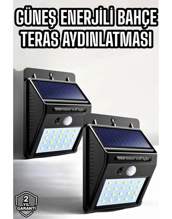 ® Solar Güneş Enerji Panelli Sensörlü Lamba Enerji Tasarruflu