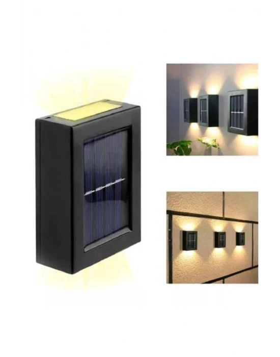 ® Solar Güneş Enerjili Çift Taraflı Duvar Lambası Çift Taraflı Duvar Lamba Güneş Enerjili