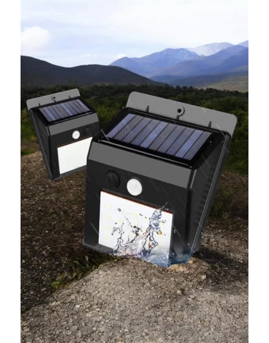 Solar Lamba Giriş, Bahçe Yol Avlu Hareket Sensörlü Led Parlak Gece Su Geçirmez