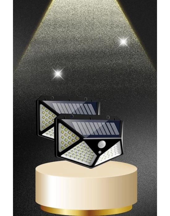 ® Solar Sensörlü Duvar Lambası Bahçe Lambaso Parlak Beyaz Işık Suya Dayanıklı