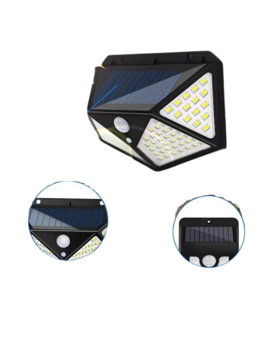 ® Solar Sensörlü Duvar Lambası Bahçe Lambaso Parlak Beyaz Işık Suya Dayanıklı