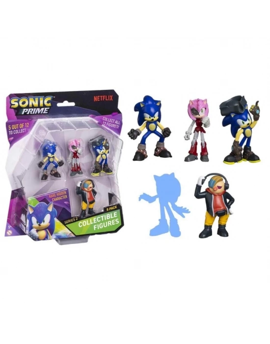 ® Sonic Prime 5’li Figür Seti S2 Kulaklıklı Doktor DonT