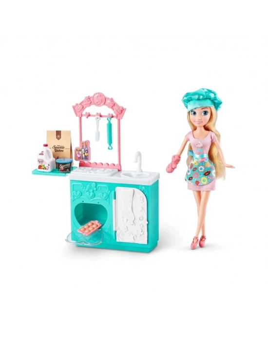® Sparkle Girlz Aşçı Bebek ve Oyun Seti 27cm