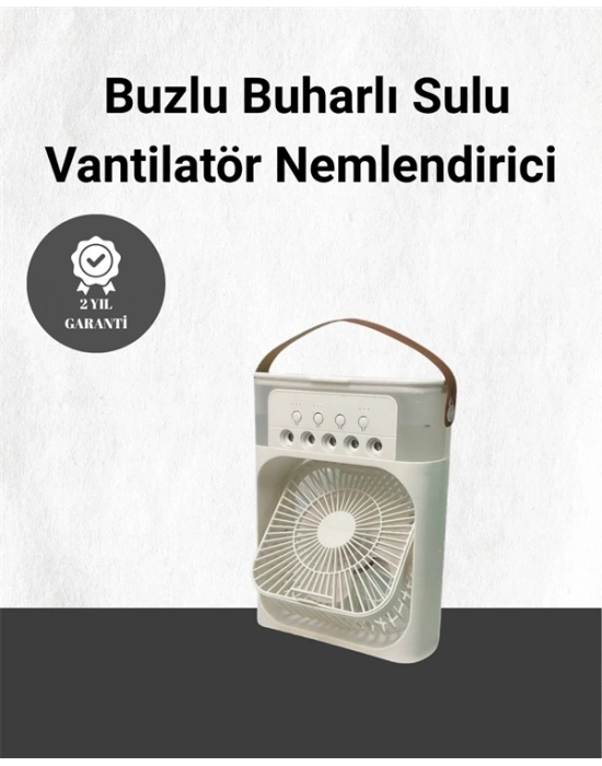 ® Spreyli Mini Masaüstü Fan | 500ML Su Hazneli, 3 Kademeli Soğutucu