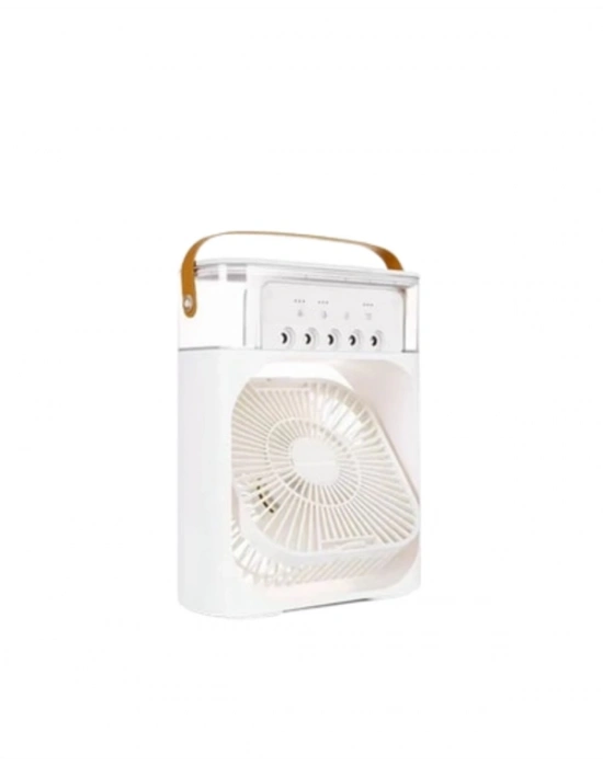 ® Spreyli Mini Masaüstü Fan | 500ML Su Hazneli, 3 Kademeli Soğutucu