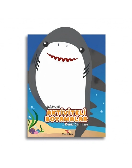 ® Stickerli Aktivite ve Boyamalar Deniz Canlıları