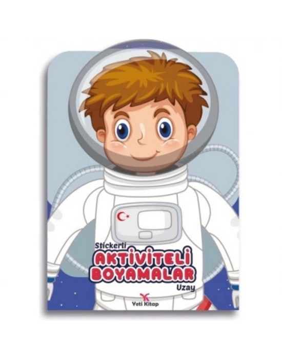 ® Stickerli Aktivite ve Boyamalar Uzay