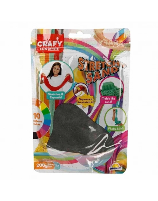 ® Streç Oyun Kumu Siyah 200 gr