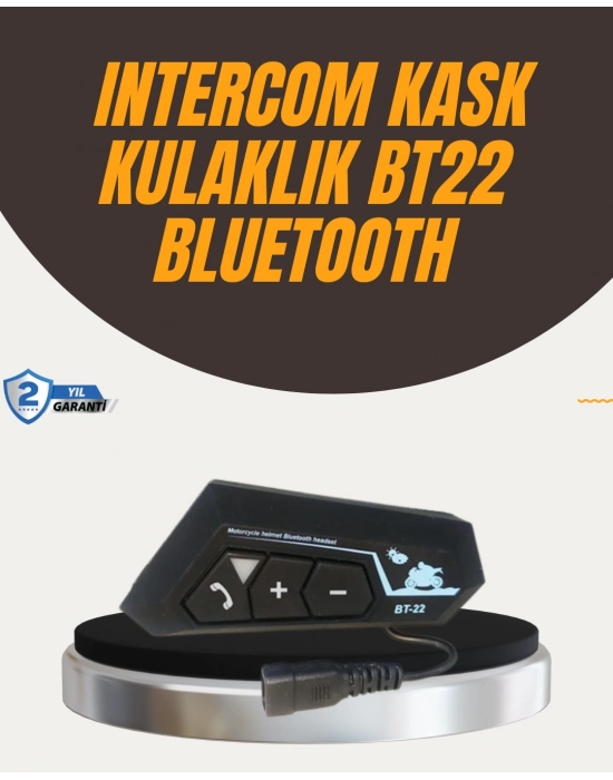® Su Geçirmez BT22 Bluetooth Kask Kulaklığı GPS ve Müzik Uyumlu