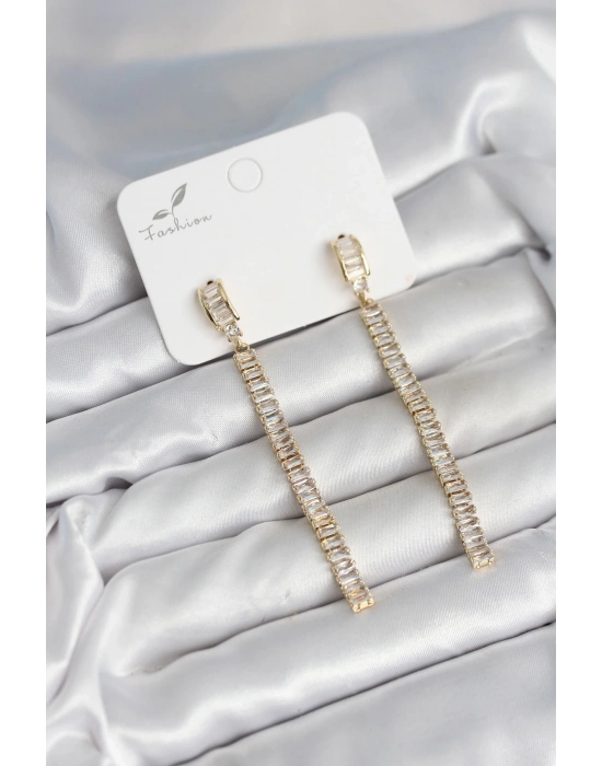 ® Su Yolu Baget Pirinç Kadın Küpe