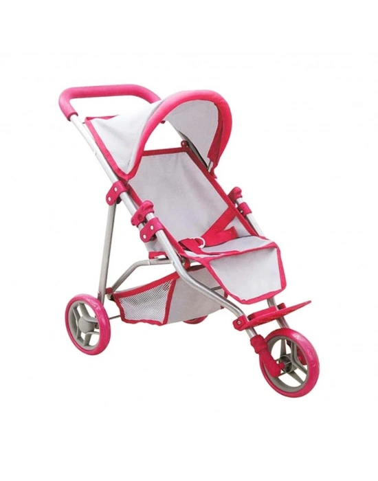 ®  3 Tekerlekli Pembe Gri Puset