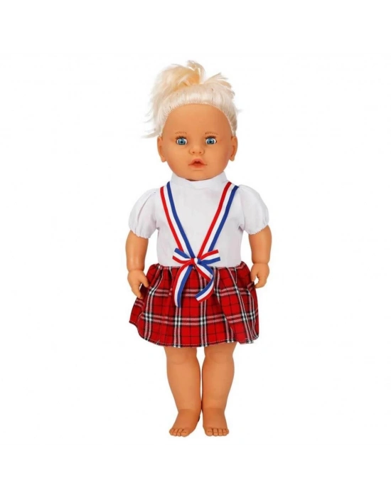 Lila Sesli Saçlı Et Bebek