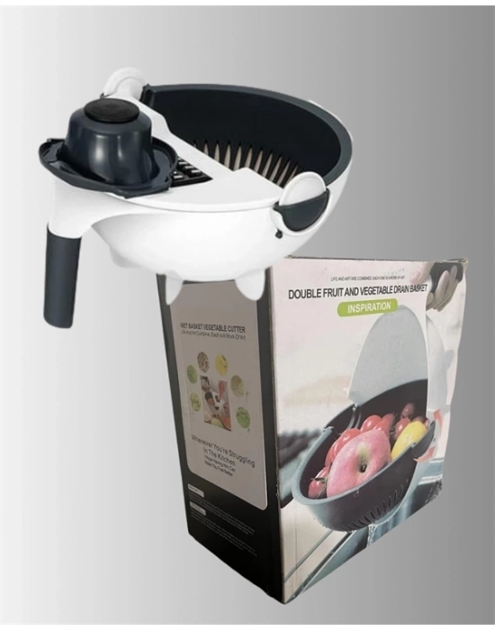 ® Süzgeçli Çok Fonksiyonlu Döner Rende ve Doğrayıcı