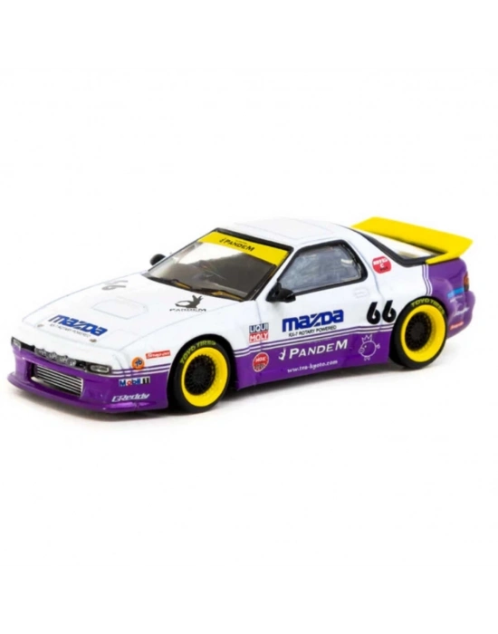 ®  Tarmac Works 1/64 Pandem Mazda RX-7 FC3S White / purple - HOBBY64