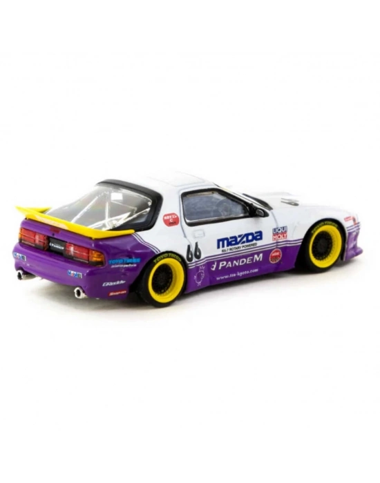 ®  Tarmac Works 1/64 Pandem Mazda RX-7 FC3S White / purple - HOBBY64